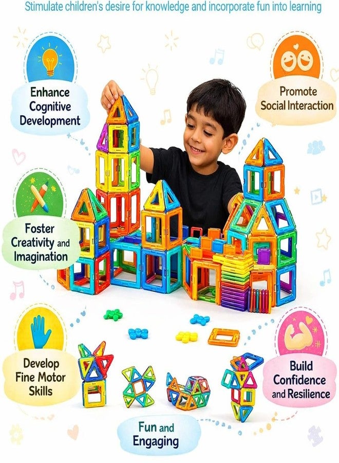 MOPANIRAJ Magnetic Building Blocks Set 20 PCS STEM Educational Construction Tiles Toy for Kids Ages 3-10, 3D Magnet Squares Triangles Gift for Boys and Girls - Image 3